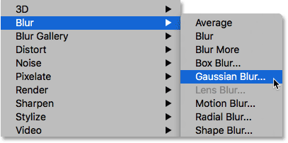 افزودن رنگین کمان به تصویر - اعمال فیلتر Gaussian Blur در فتوشاپ
