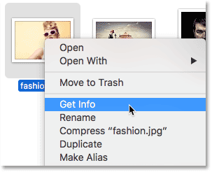 انتخاب فتوشاپ بعنوان نمایشگر و ویرایشگر پیش فرض تصویر در Mac OS X 