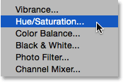 hue/saturation