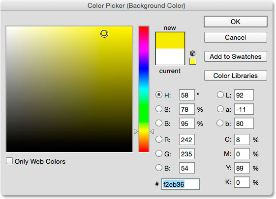 تغییر رنگ پس زمینه ( رسم یک شیب با Gradient Tool در فتوشاپ )