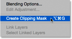 create clipping mask ( ساخت یک Clipping Mask در فتوشاپ )