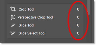 گروه ابزار های crop tool ( آشنایی با میانبرهای نوار ابزار در فتوشاپ )
