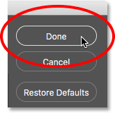 دکمه done ( انتخاب ابزارها و حذف ابزار از Toolbar )