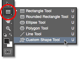 انتخاب Custom Shape Tool ( انتخاب Define The Shape As A Brush در فتوشاپ )