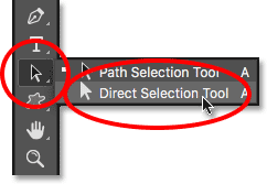  Direct Selection Tool در فتوشاپ ( نحوه تراز یک شکل در فتوشاپ )