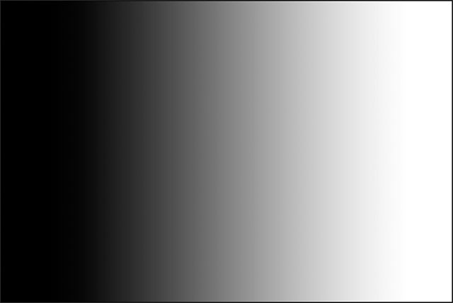 شیب Foreground to Background سیاه و سفید ساده ( رسم یک شیب با Gradient Tool در فتوشاپ )