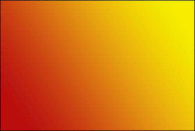 شیب قرمز/زرد ( رسم یک شیب با Gradient Tool در فتوشاپ )