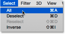 Select>All ( ساخت یک Clipping Mask در فتوشاپ )