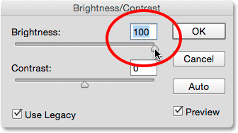 فعال کردن Use Legacy به همراه brightness 100