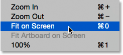  View > Fit on Screen ( ساخت یک Clipping Mask در فتوشاپ )
