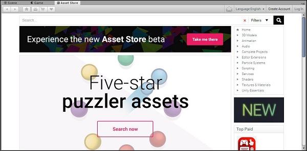 استفاده از Asset Store در Unity