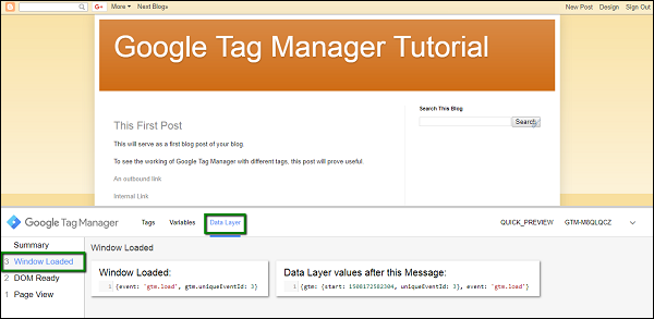 بازرسی data layer در GTM - بررسی data layer در Google Tag Manager