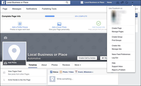 انتخاب گزینه “Create ads” و ورود به Ads Manager " راهنمای گام به گام ساخت یک تبلیغ عالی در فیسبوک "