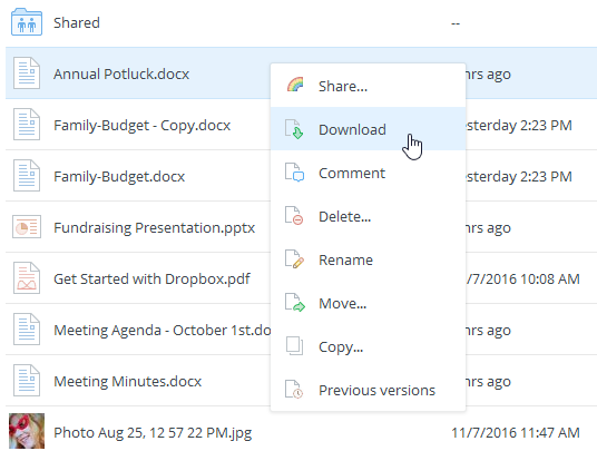 روش آپلود و مدیریت فایل ها با Dropbox