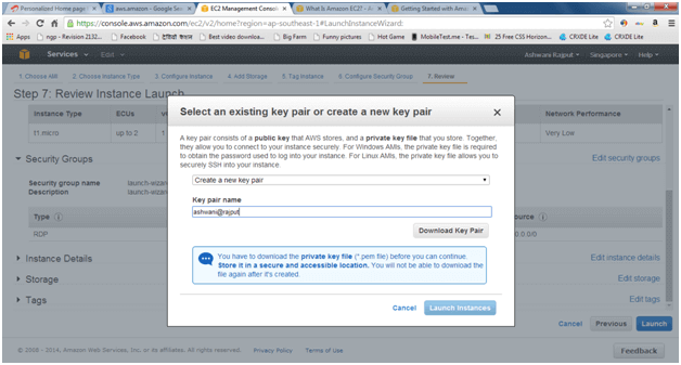 ایجاد Amazon EC2 - رایانش ابری (Cloud Computing)