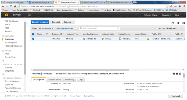 نحوه ایجاد Amazon EC2 - رایانش ابری (Cloud Computing)
