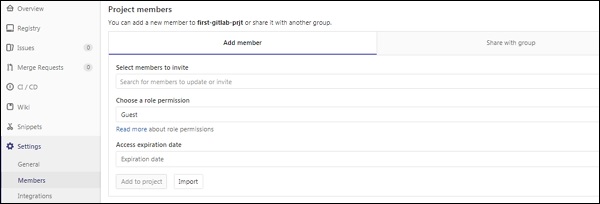 افزودن کاربر جدید - آموزش افزودن کاربر در گیت لب Gitlab