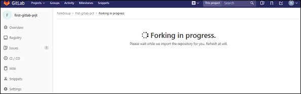 فورک کردن یک پروژه - آموزش فورک Fork یک پروژه در گیت لب GitLab